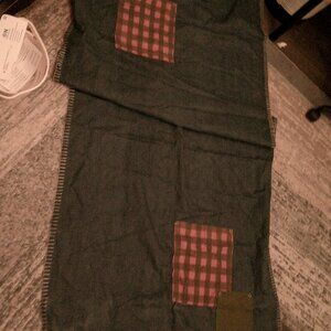 Yankee Candle company  Denim patched table runner  37 by 88 ” NWT